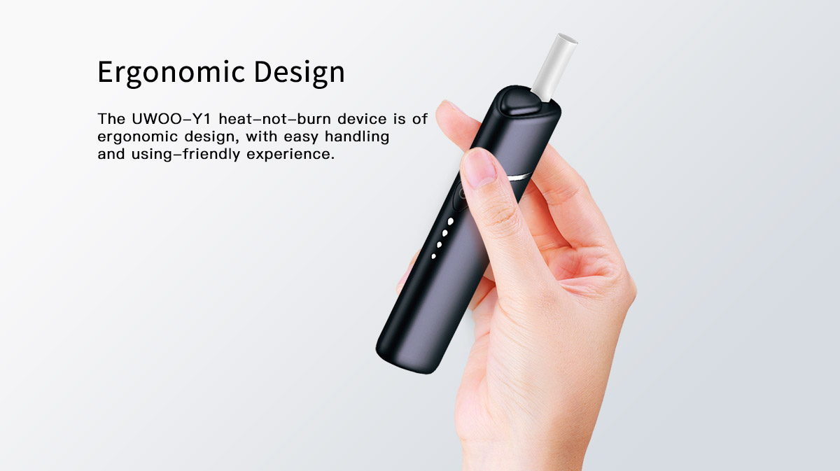 Heat not burn device Y1 feature: Ergonomic design