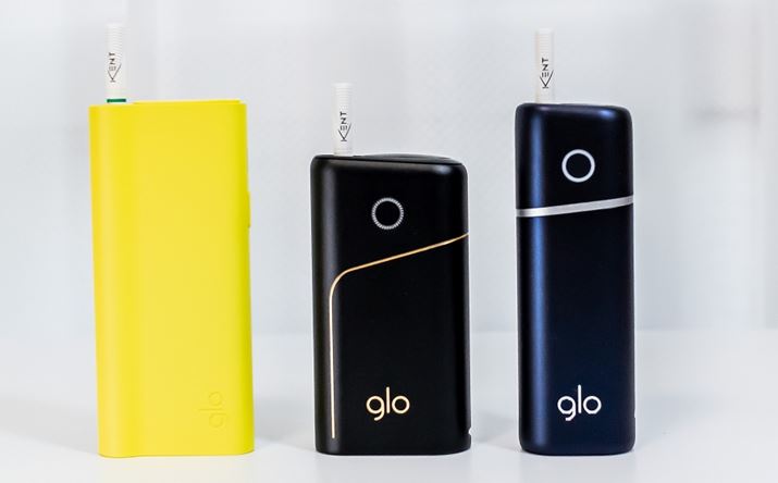 From the left of the photo, Glo Pro Slim, Glo Pro, Glo Nano