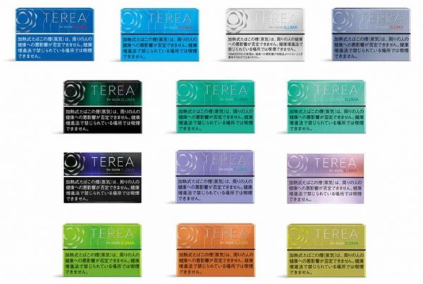 Philip Morris Japan GK's new heated tobacco device "Aikos Ilma Prime" dedicated tobacco stick "Teria Stick".  20 bottles per box, 580 yen including tax