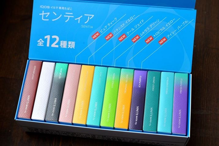 With the addition of "Sentia" for 530 yen per box, the popularity of "IQOS ILUMA" has increased even more!